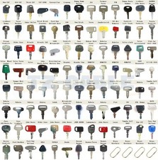 100 Heavy Construction Equipment Ignition Keys Set FOR CAT Case Deere Kubota JCB