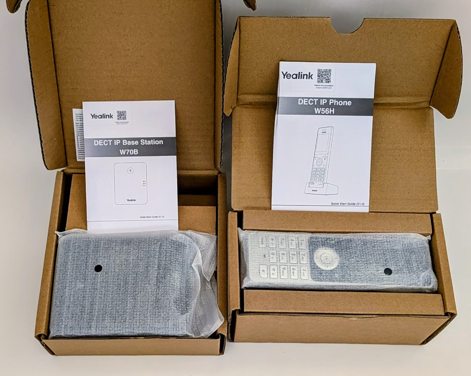 New Yealink IP DECT Bundle Package (Includes 1 x W56H Handset & 1 x W70B Base)