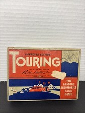 Vintage  RARE 1937 TOURING Automobile Card Game, Parker Brothers 98/99 Cards 