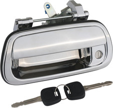 Tailgate Handle Liftgate Latch Handle with Key Lock Cylinder Chrome Compatible w