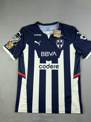 Puma Rayados de Monterrey Jersey Mens Extra Large Blue Football Kit 2021-2022