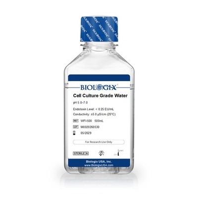 Lab Cell Culture Grade Water, 500ml USP Grade Solutions in Laboratories