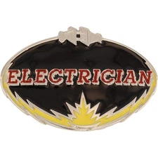 Electrician Electrical Worker Ibew Telecom Tech It 1980s Nos Vintage Belt Buckle
