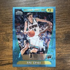 2001-02 Topps Chrome Pau Gasol Rookie Card #131 Memphis Grizzlies Basketball. rookie card picture