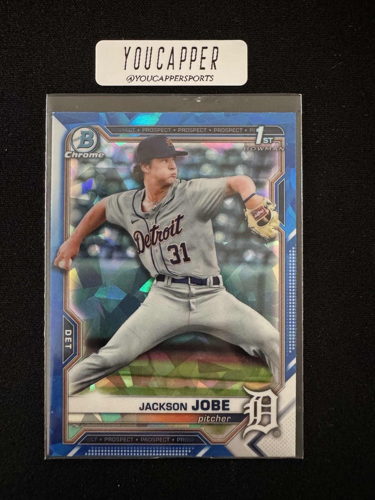 2021 Bowman 1st Chrome Draft Sapphire Edition - Jackson Jobe #BDC-69 (RC)