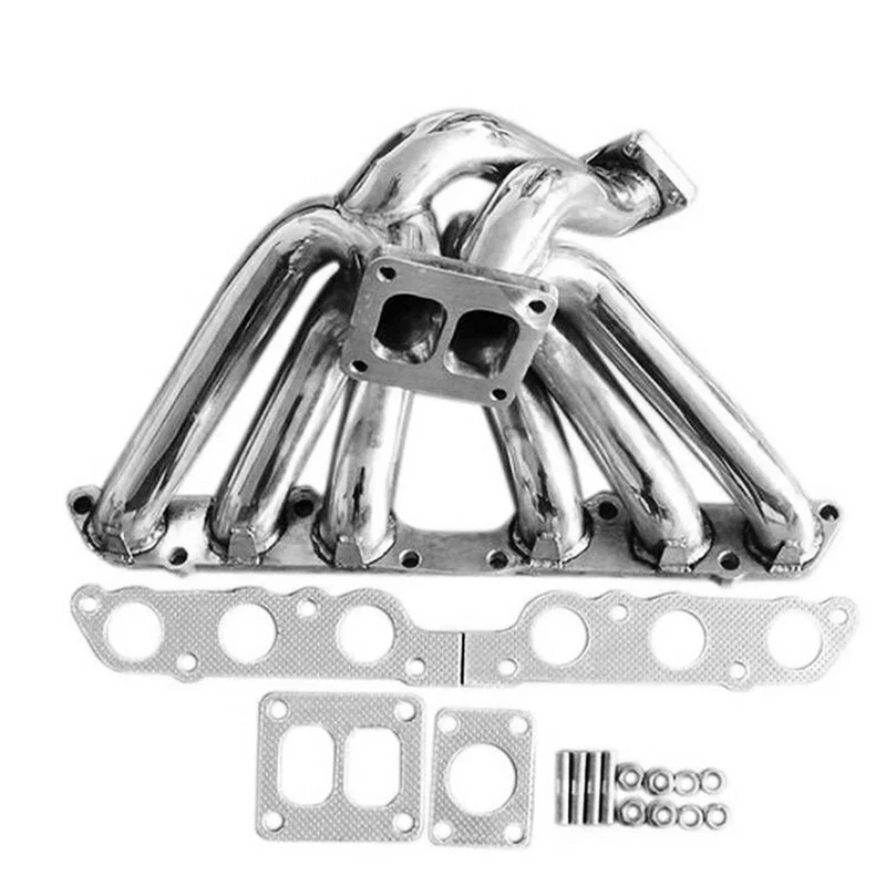FOR Toyota Lexus IS300 GS300 2JZGE 2JZ-GE SS Turbo Exhaust Manifold T4 Flange Foto 3 de 4