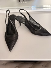 Carvela  Black Net Kitten Heels  6