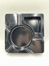 XIKAR Cigar Accessory Promotional Black Square Plastic Ashtray Ash Tray