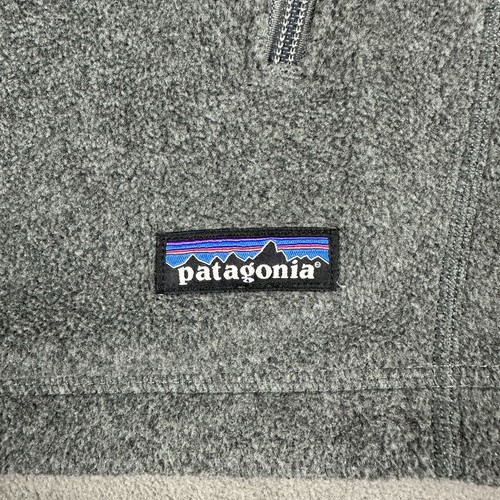 Patagonia Synchilla Vest Mens Medium Gray Full Zip Fleece Pockets Lightweight - Picture 3 of 9