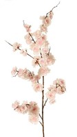 artplants KüNstlicher Japanische Zierkirsche Zweig Zorya, Rosa-Creme, 125Cm