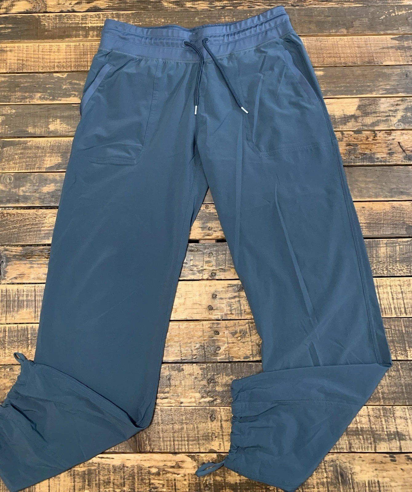 Free Fly Joggers Mens XL Bamboo Blend Adjustable Cuff Activewear Pants Blue