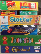 SCHNÄPPCHEN: PAKET Brettspiele Gesellschaftsspiele Elfenland/Slotter/Tabu + mehr