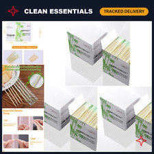 2000-Count Bamboo Toothpicks  Individually Wrapped Picks for Appetizers, Partie