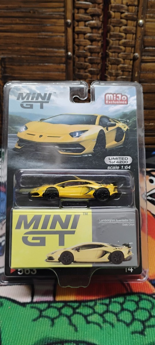 Mini Gt #563 Lamborghini Aventador SVJ Giallo Orion yellow | eBay