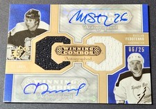Martin St Louis Dual Auto /25 Fedotenko 2005-06 SPx Winning Combos Patch #AWC-SF