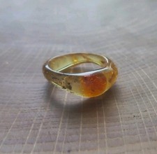 Ring Genuine BALTIC AMBER Red Multicolor 1.3g