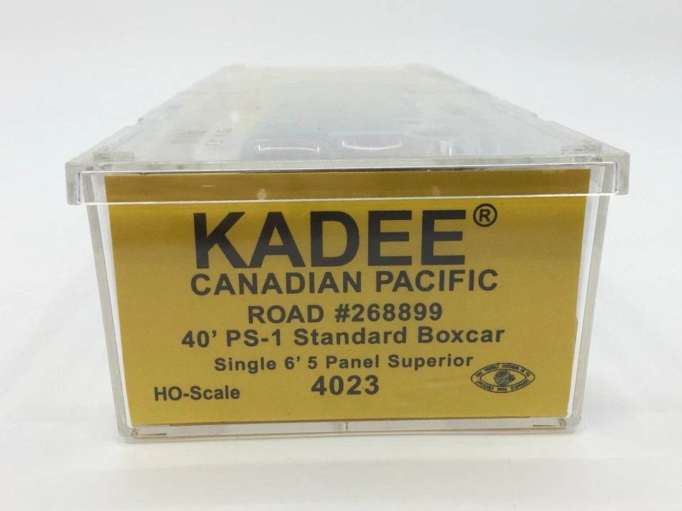HO Kadee 4023 Canadian Pacific 40’ PS-1 Single Door Boxcar CP Rail #268899 NEW - Image 4 of 4