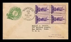 DR JIM STAMPS US COVER HAWAII TERRITORY FDC SCOTT 799 BLOCK OF 4 HF CACHET