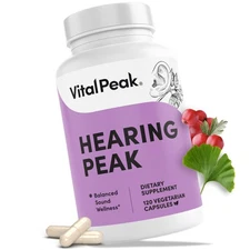 Hearing Peak - Tinnitus Supplements - Ear Health Supplements for Ringing Ears...