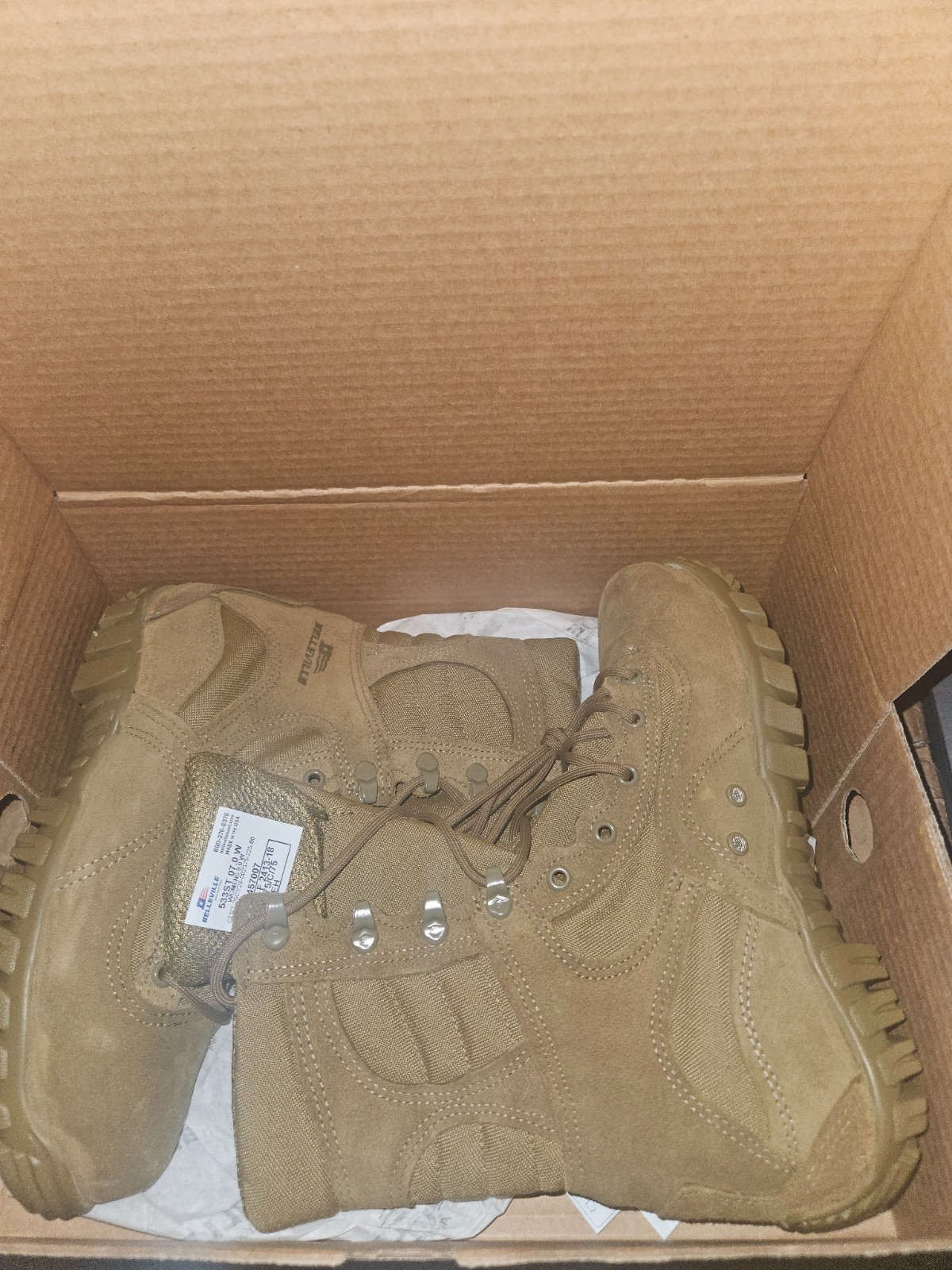ROCKY S2V RYRKC050 Men's Tactical Military Boots - Coyote Brown, US M 7 / F 9