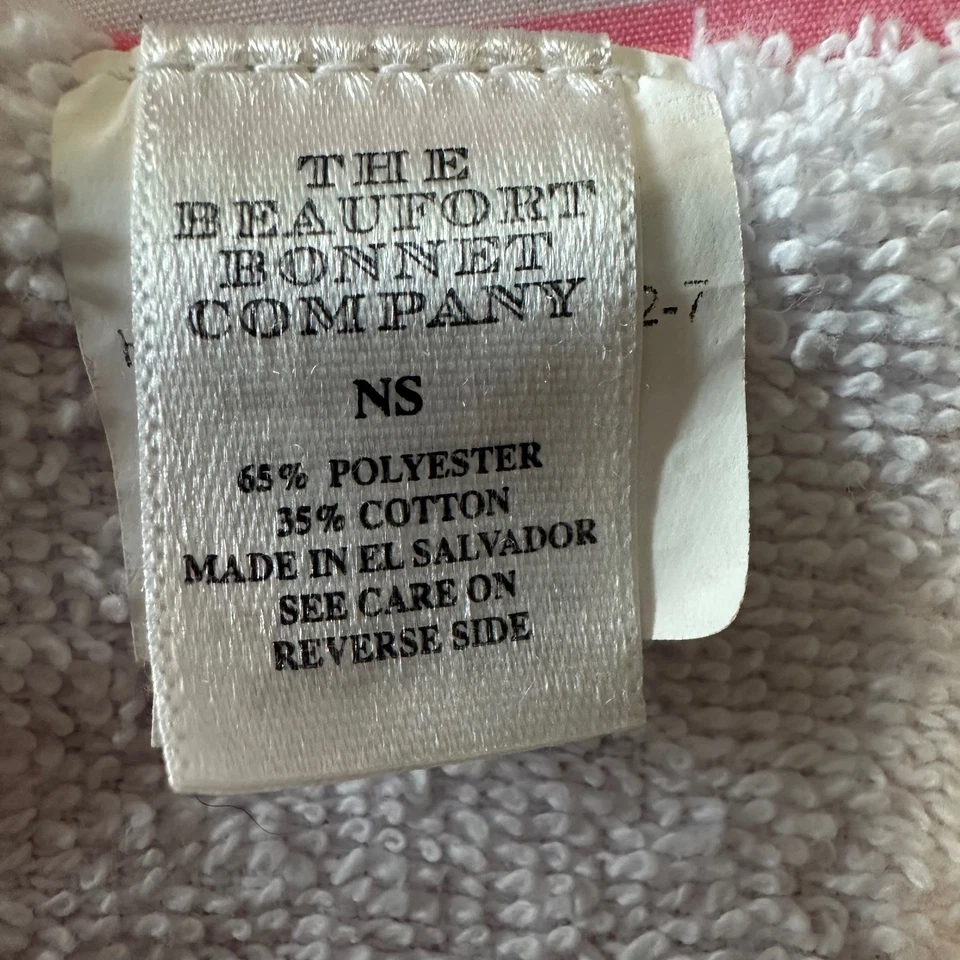 Beaufort Bonnet Company Kids Beach Towel Pink White Striped Terry Cloth - Image 3 of 4