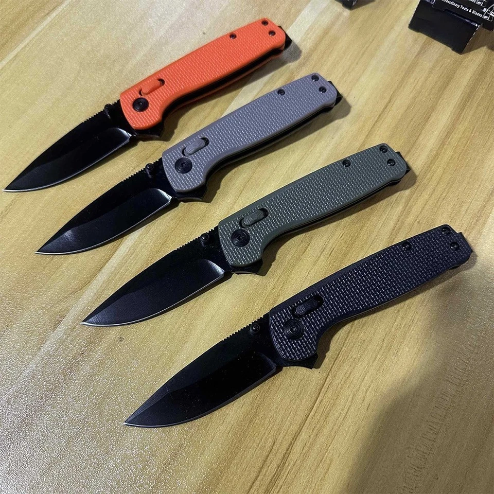 Nuevo Terminus XR Carpeta 3" CRYO D2 Acero NEGRO Hoja Mango Texturizado Cuchillo Foto 4 de 4