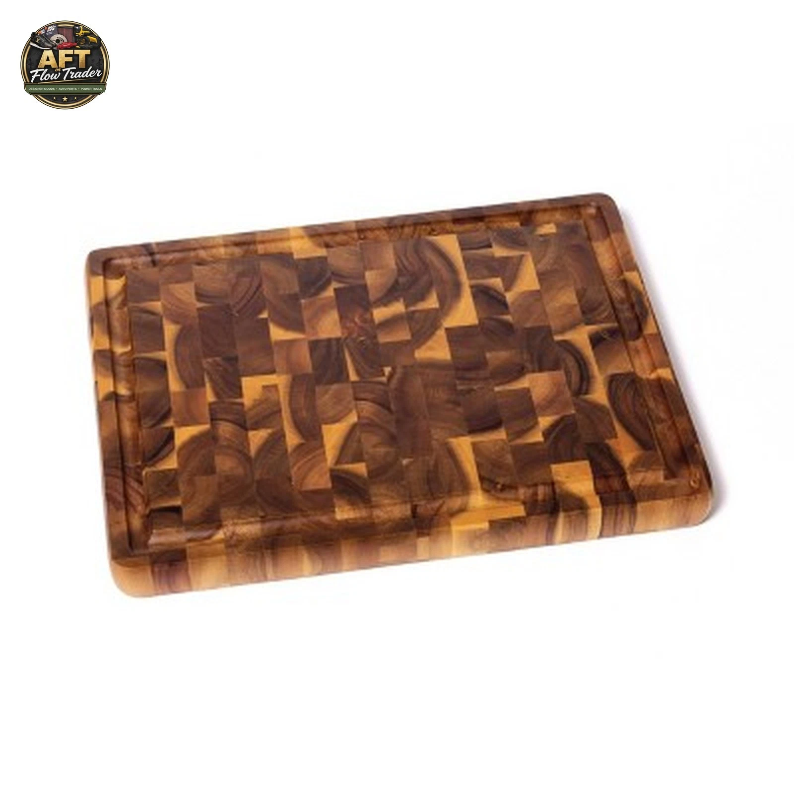 Lipper International Acacia Large Cutting Board with Cutout Handles