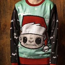 Gideon’s Bakehouse Baby Gargoyle Ugly Christmas Holiday Sweater Large New