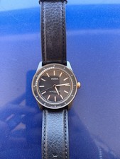 Fossil Men's The Minimalist Solar-Powered Watch Gold/Black Excellent Condition