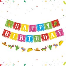 Mexican Party Decorations Mexican Birthday Banner Cinco De Mayo  3PCS Fiesta...