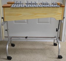 USED SONOR METALLOPHONES WITH ROLLING STAND/CART, MADE IS WEST GERMANY