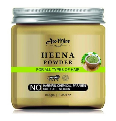 AroMine Natürliche Organische Henna Pulver Haarmaske Für Alle Haartypen 100g