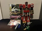 Vintage Power Rangers Red Battlezord,  Megazord Helmet, Zeo/ Turbo Sticker Lot
