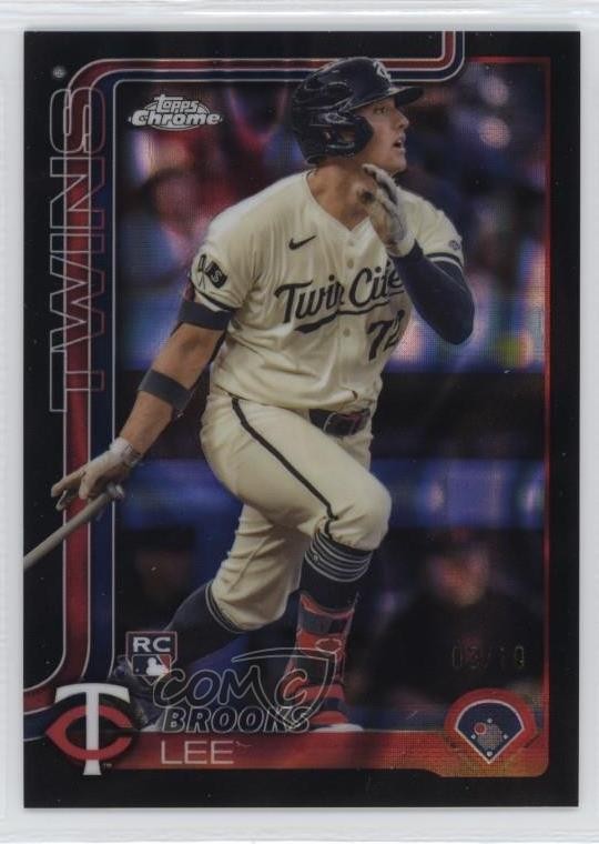 2025 Topps Chrome Black Lava Refractor /10 Brooks Lee #234 Rookie RC