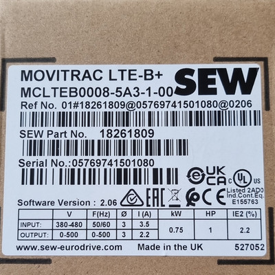 SEW MOVITRAC LTE-B+ Frequenzumrichter MCLTEB0008-5A3-1-00 380-480V