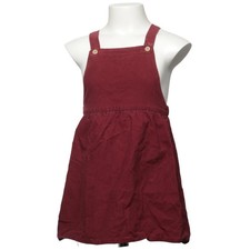 H&M, Latzrock, Größe: 104, Rot, Baumwolle, Einfarbig, Cord, Mädchen #hmz