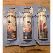 Blue Jean Teddy Bear 3 rolls Border Border Stick Ups Self Adhesive Reusable 5x15