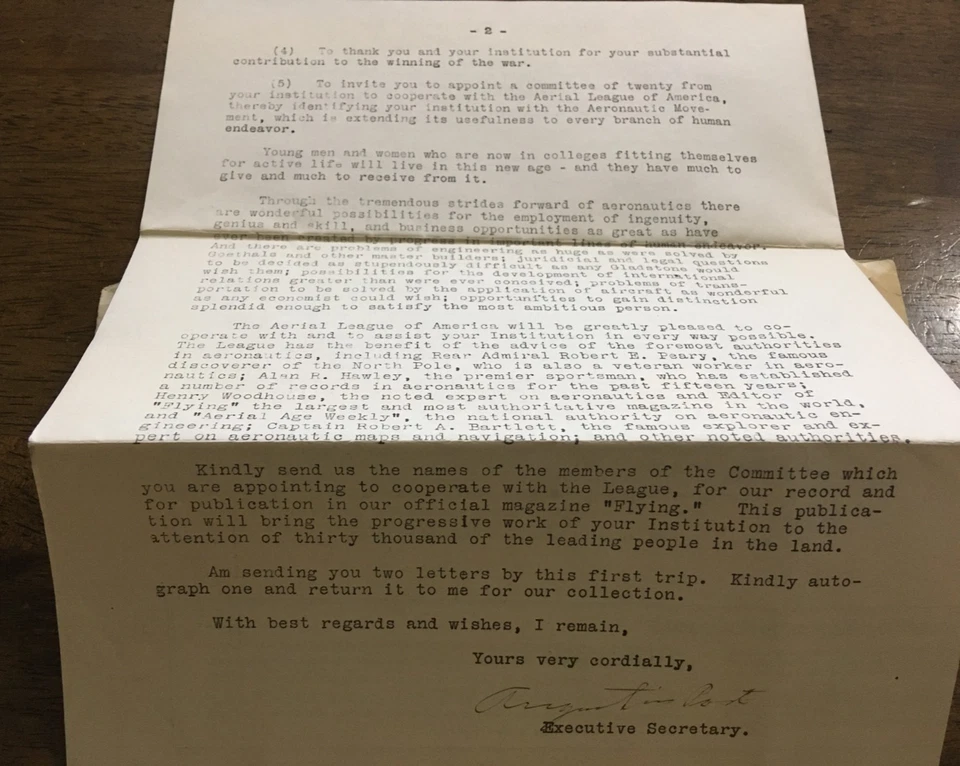 US C1 COVER DEC 18 1918 with letter to James A. President of Pomona College, CA - Image 4 of 4