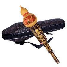 Chinese Handmade Hulusi Bamboo Gourd Cucurbit Flute Ethnic Musical Instrument...