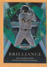 Dylan Beavers California Bears 2022 Prizm Draft Picks Brilliance Silver