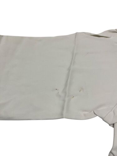 Camicia manica lunga vintage anni 50 60 rayon colletto ad anello bianca NOS Woodward & Lothrop - Foto 10 di 12