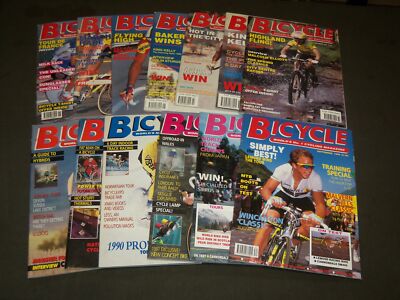 1990-1991 BICYCLE MAGAZINE LOT OF 13 ISSUES - PUBLISHED IN U. K. - O 3202