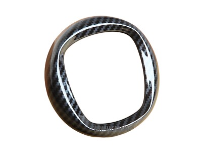 PASST FÜR FIAT 500 NEU CARBON EFFEKT BADGE ABDECKUNG RAHMEN POP SPORT LOUNGE 2007-2015