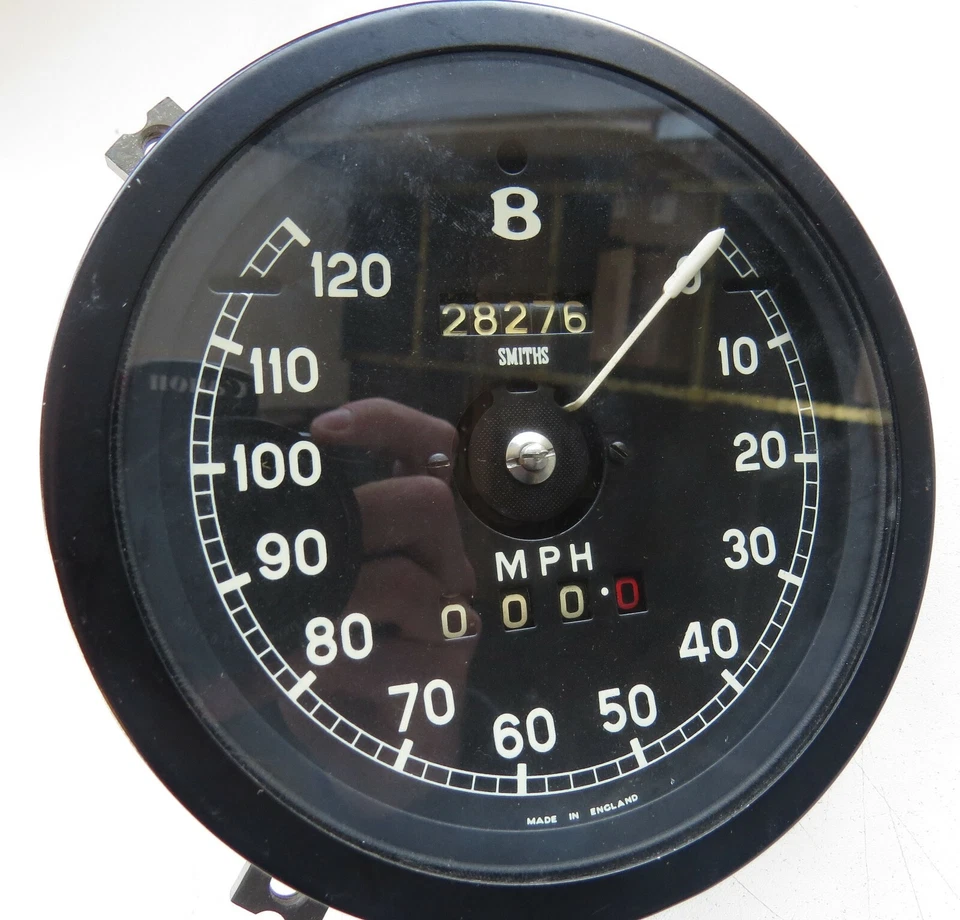 Оригинальный спидометр Bentley S2 1959-1961 годов выпуска (120 миль/ч) - Изображение 3 из 4