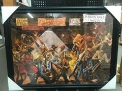 NEW BLACK FRAMED SUGAR SHACK ERNIE BARNES GOODTIMES 24x36" Poster Print Wall Art