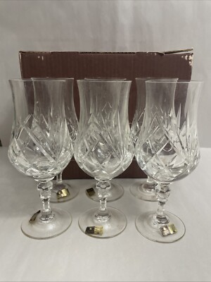 WMF CRISTAL CABINET Trinkglas-Garnitur Biertulip glass   6 Cup Germany
