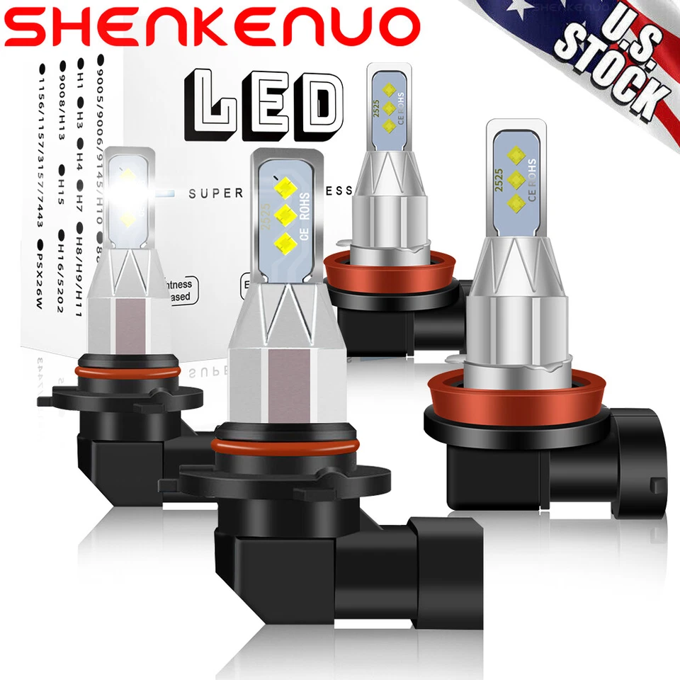 Kit combinado de 4 faros LED haz alto bajo para Mazda 3 2010-2018 Mazda3 Sport Foto 2 de 4