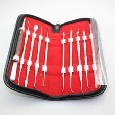 NEW 5 Sets Dental Stainless Steel Kit Wax Carving Tool Set Lab Instrument