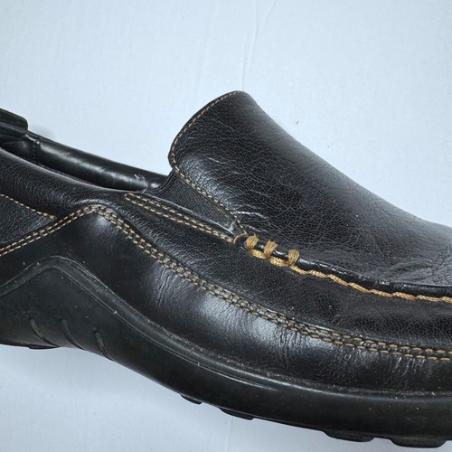 Cole Haan Mens Size 11.5 N Black Tucker Slip On Leather Venetian Loafers Shoes - Picture 11 of 11