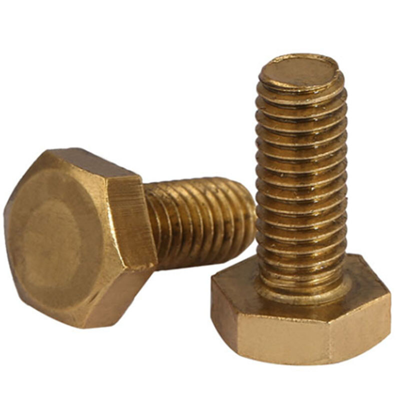M8 Titanium Hex Head Full Thread Bolt - DIN 933, Grade 5, Various Lengths
